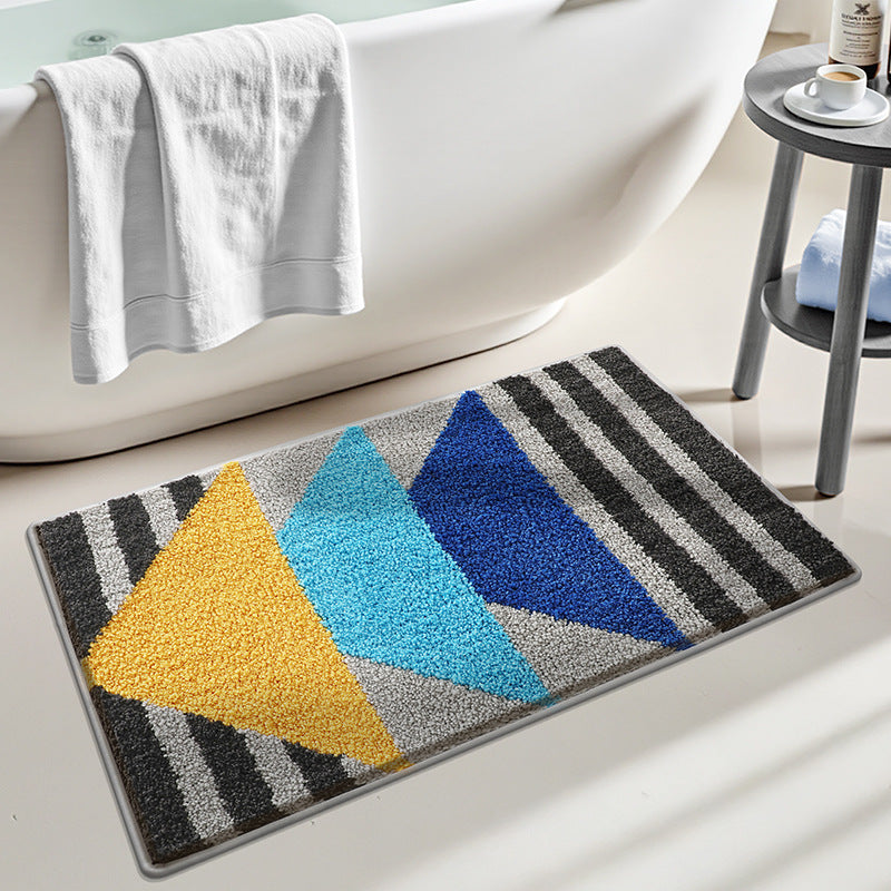 Turtle-Themed Plush Bath Mat Bowlift