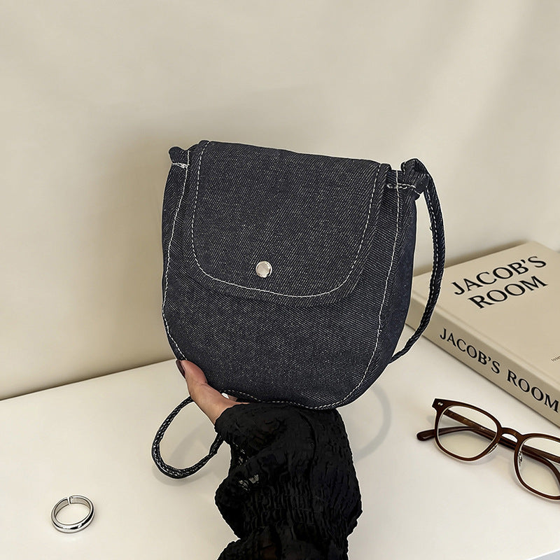 WoCompact Denim Crossbody Bag Bowlift