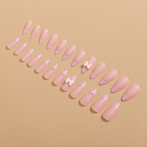 Glamorous nail art with bow detail Bowlift