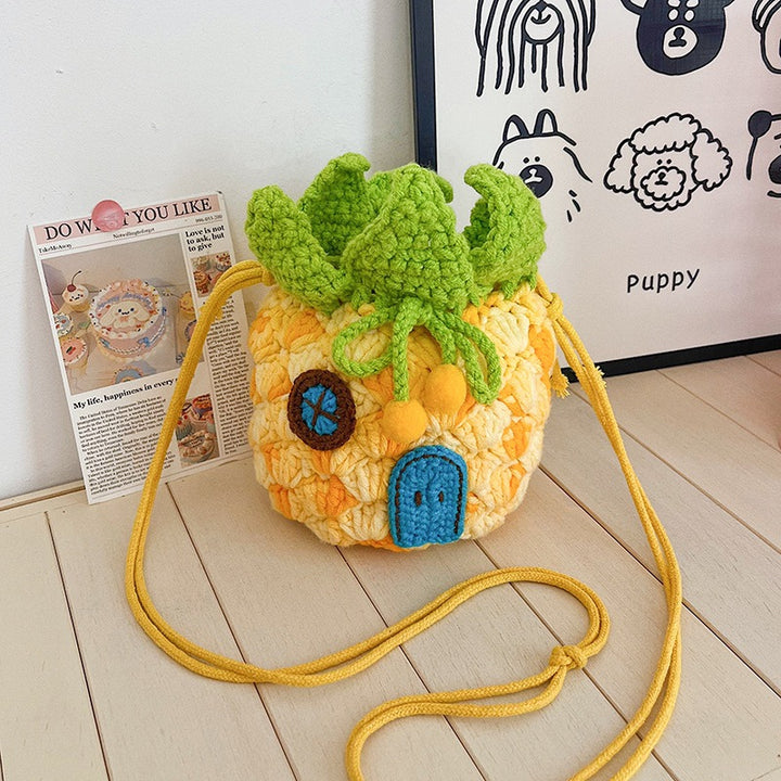 Cute Pineapple Crochet Mini Bag
