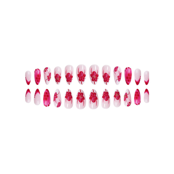 Elegant Floral Stiletto Nail Art Bowlift 1787977864