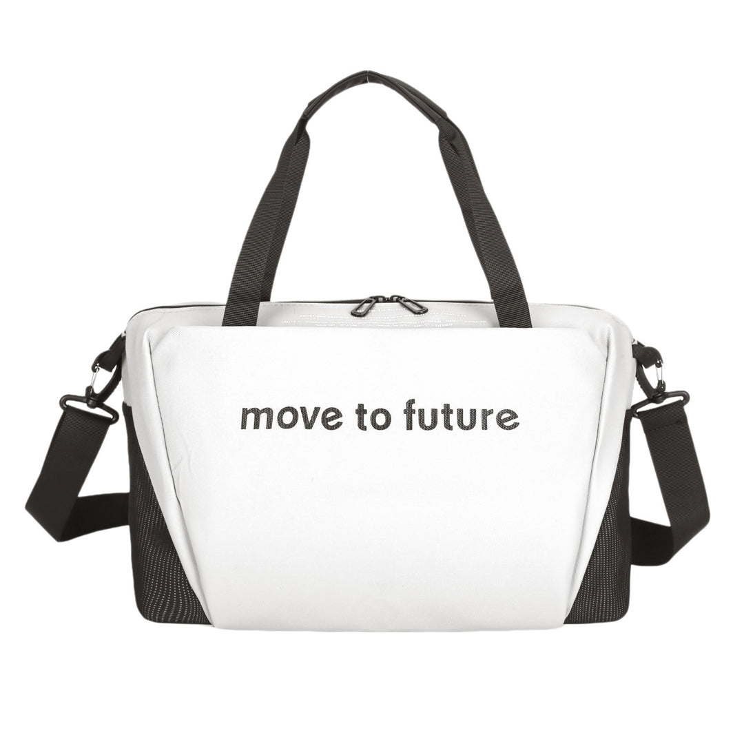 Sporty shoulder bag with innovative carrying system Bowlift