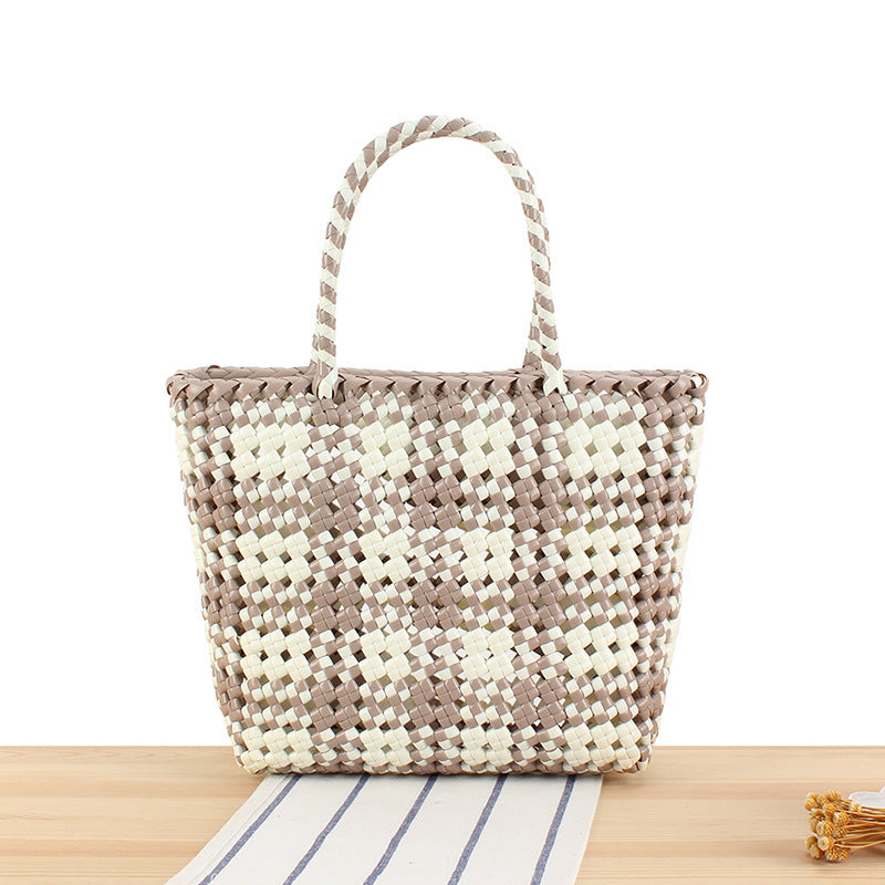 Large Tote Bag Made of Woven Material Bowlift