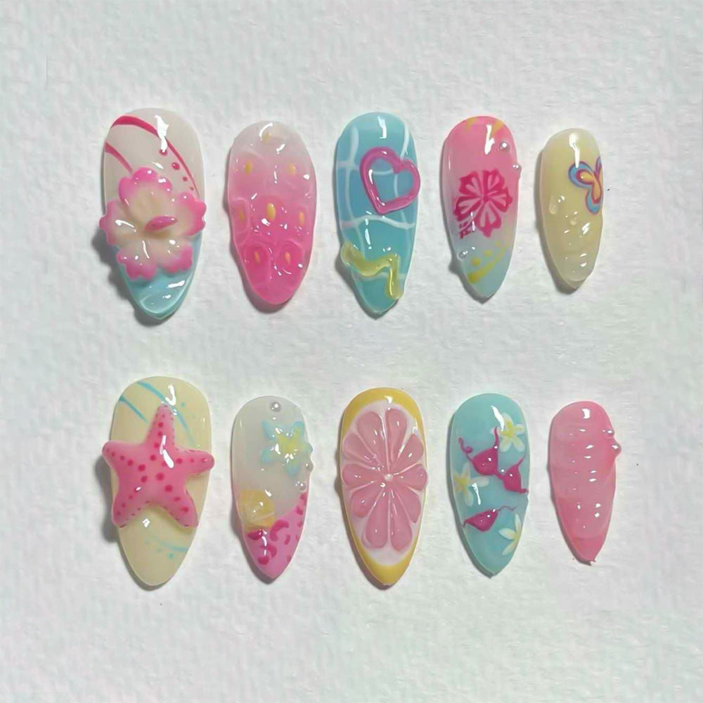 Artistic Themed Press-On Nail Collection Bowlift