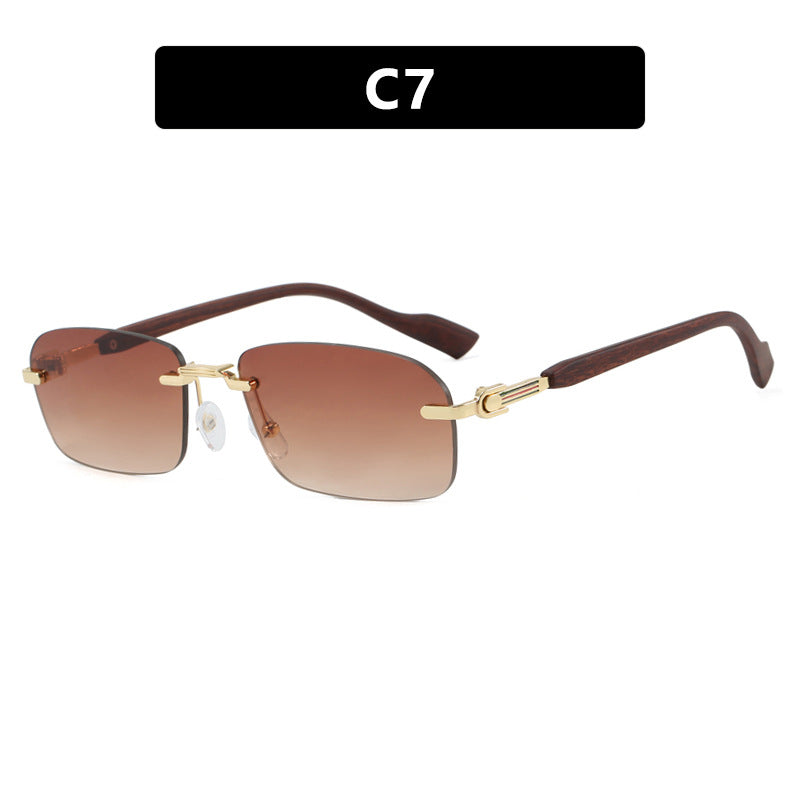 Women's sunglasses with elegant metal frame and stylish wood details Bowlift