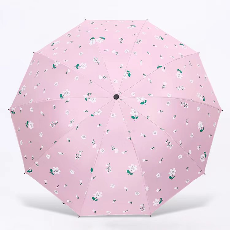 Women's Umbrella with Floral Design Bowlift