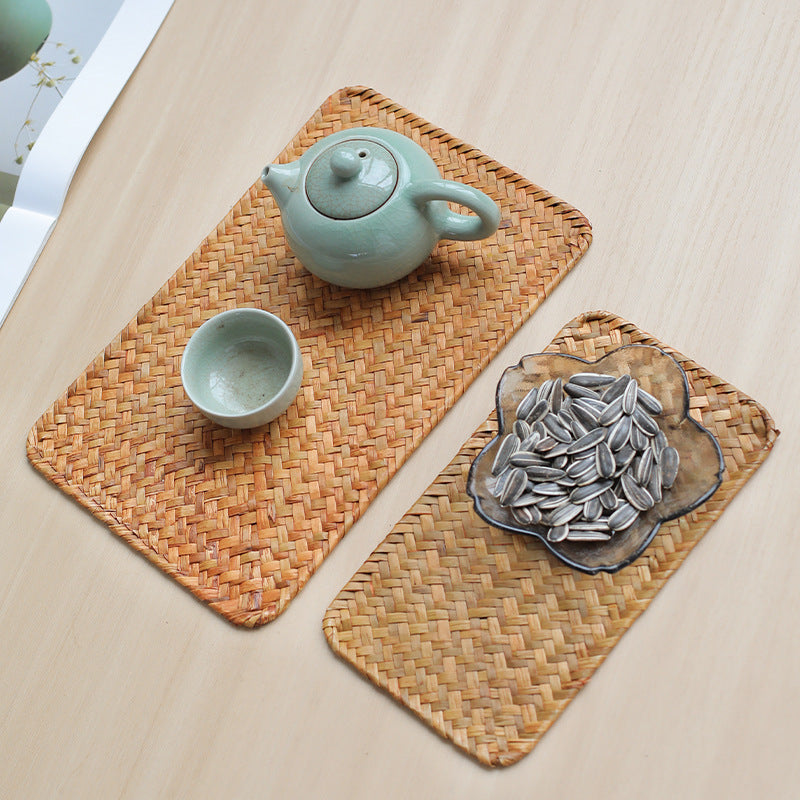 Artisan Woven Serving Tray Bowlift