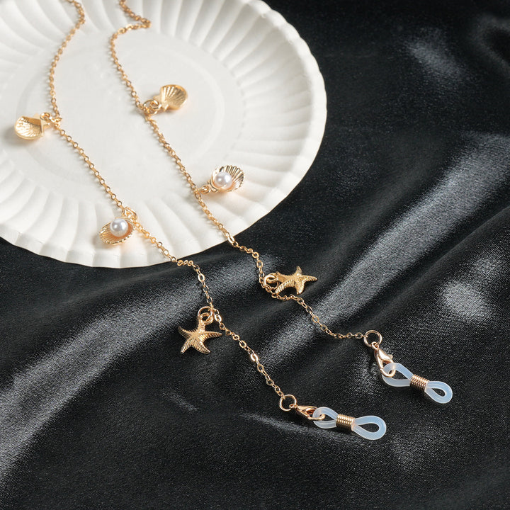 Decorative Coastal-Themed Eyewear Chain Bowlift