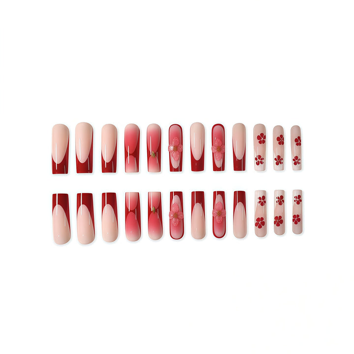 3D Floral Nail Art Enhancements Bowlift