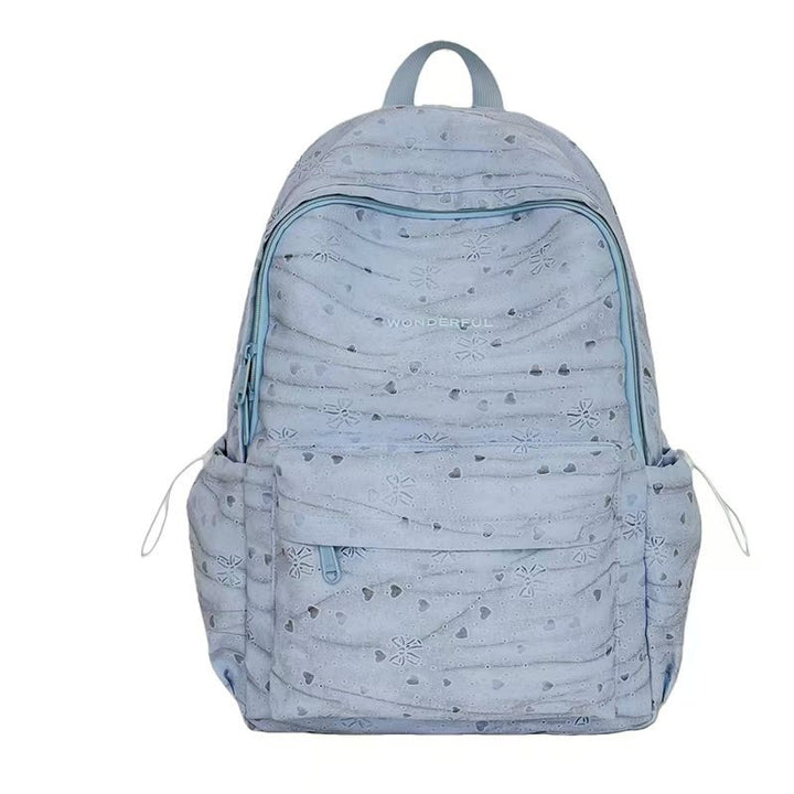 Textured Patterned Backpack Bowlift