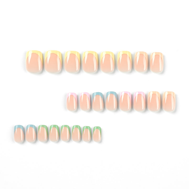 Artistic nail decoration with delicate gradient and elegant tips Bowlift