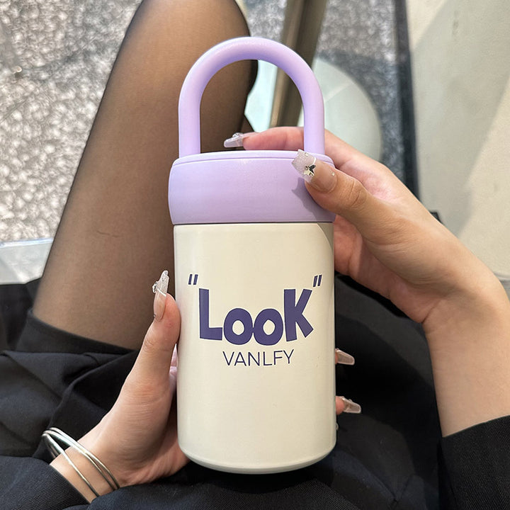 Women's Insulated Drinking Container with Practical Carrying Handle Bowlift