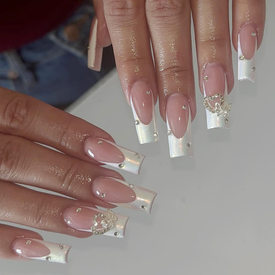 Elegant 3D Acrylic Nail Design Bowlift