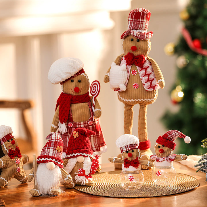 Decorative Gingerbread Man Figurine Bowlift