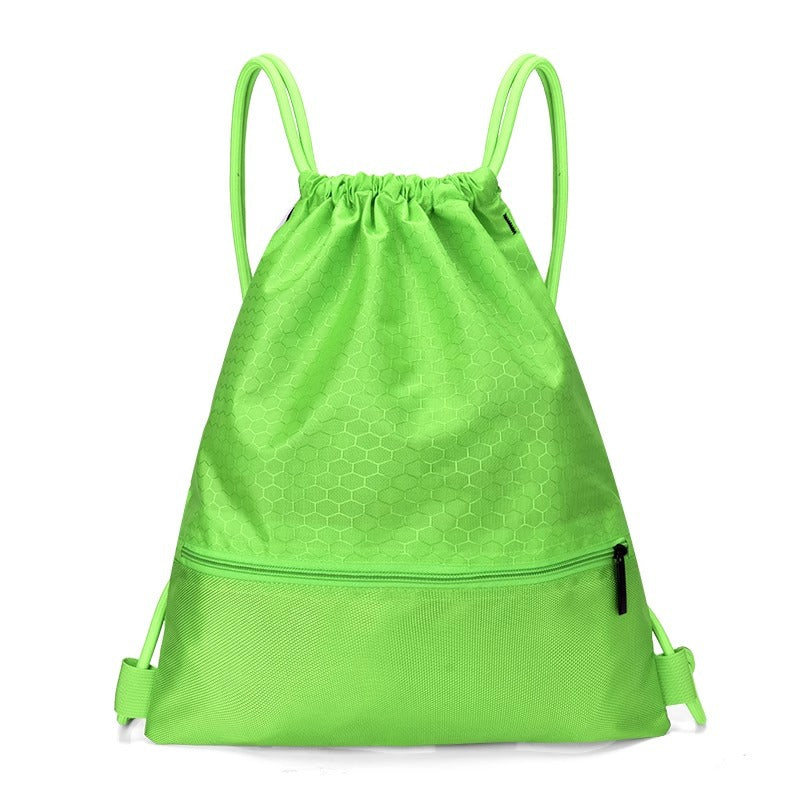 Honeycomb Patterned Drawstring Gym Bag Bowlift