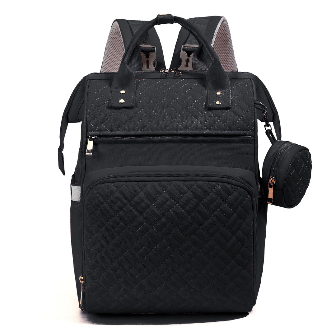 Quilted Multi-Functional Backpack Bowlift