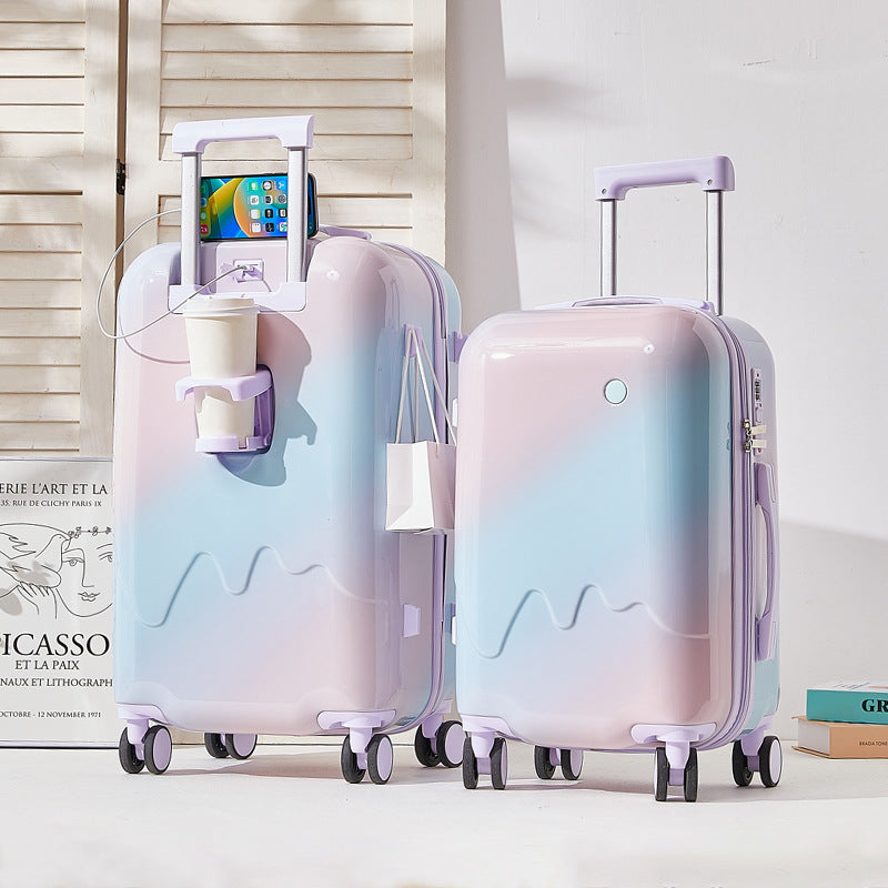 Unisex Lightweight Impact-Resistant Carry-On Suitcase Bowlift