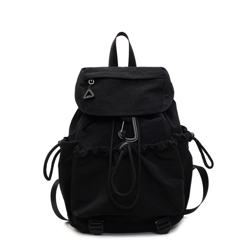 Leisure backpack with elastic drawstring and practical side pockets Bowlift