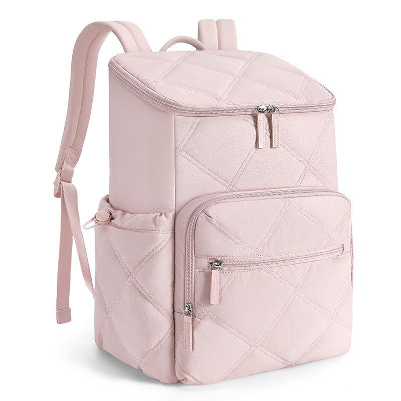 Stylish backpack with practical lid Bowlift