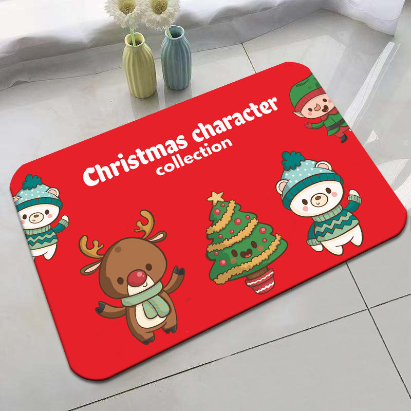 Festive Holiday-Themed Bath Mat Bowlift