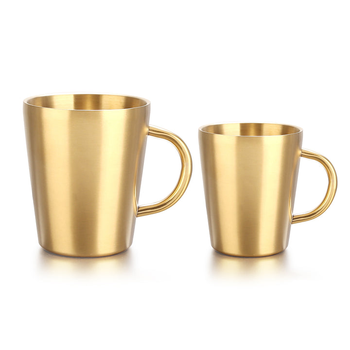 Brushed Stainless Steel Double-Wall Insulated Tumbler Cup Bowlift