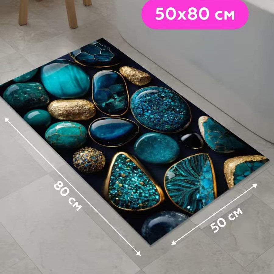 Decorative Mosaic Bath Mat Bowlift