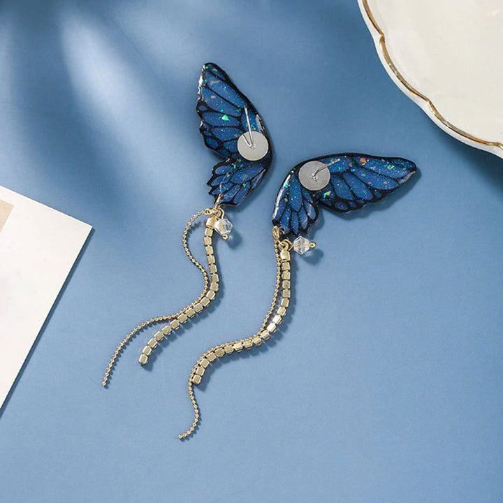 Artistic Butterfly-Inspired Dangle Earrings Bowlift