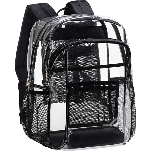 Transparent school bag with breathable mesh pockets Bowlift