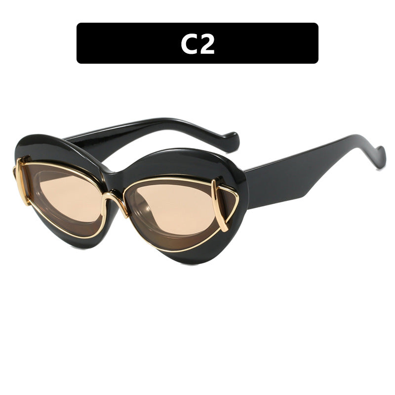 Women's extravagant cat-eye sunglasses Bowlift
