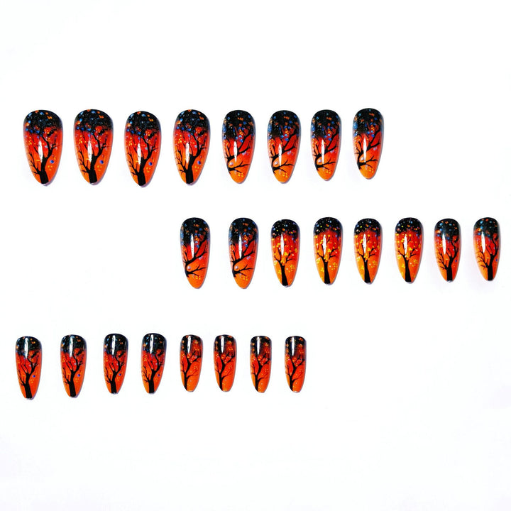 Artistic Autumn Grove Nail Art Bowlift
