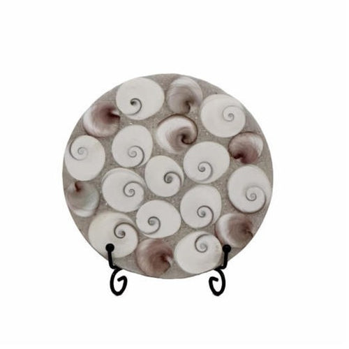 Decorative Serving Plate with Shells Theme