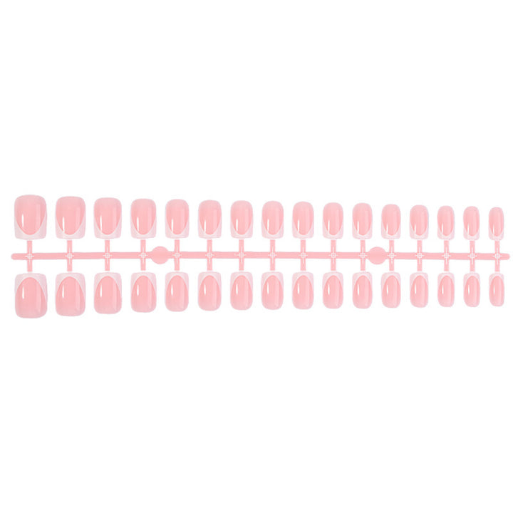Acrylic nail set with elegant French tips and nourishing accessories Bowlift