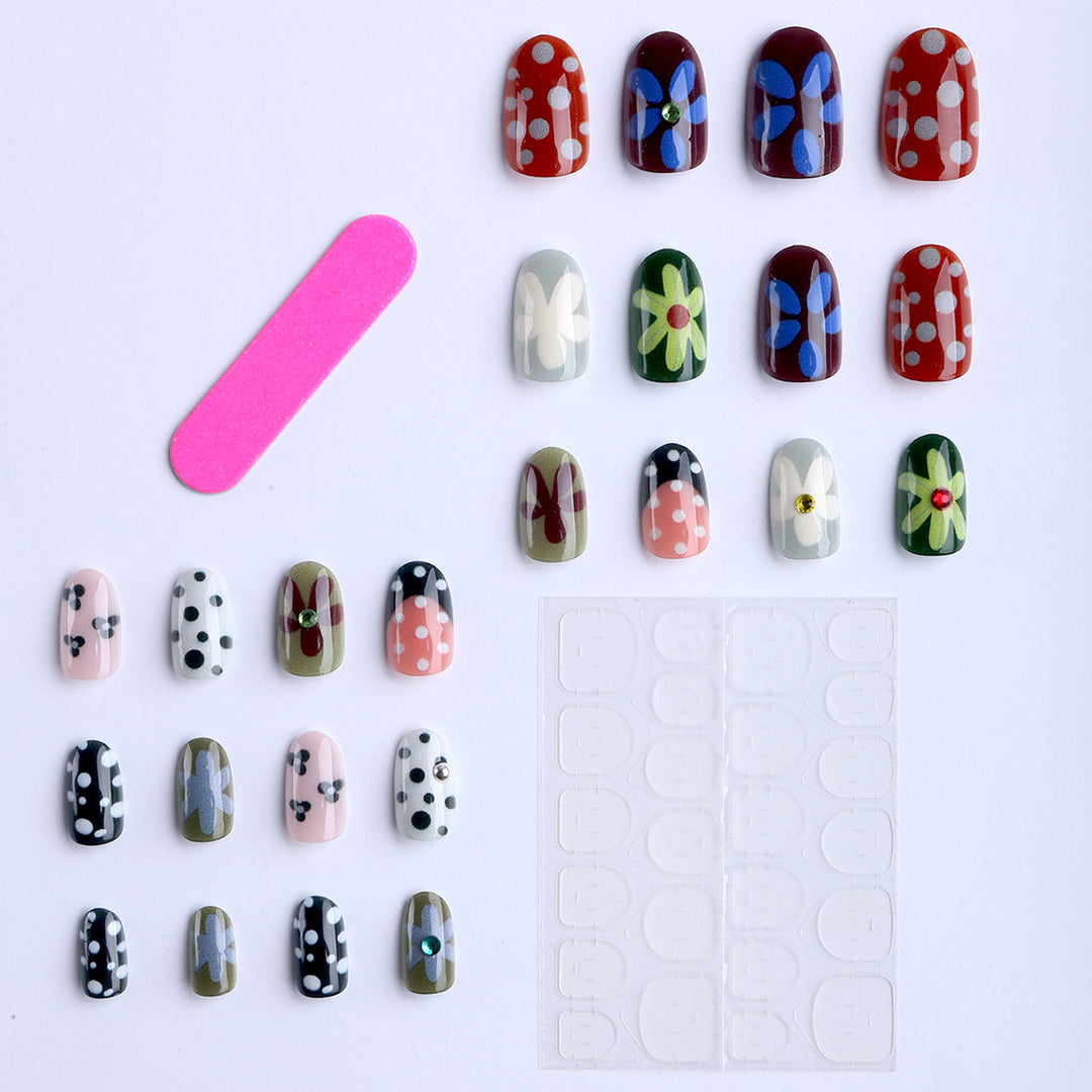 Artful Nail Art with Floral Designs Bowlift