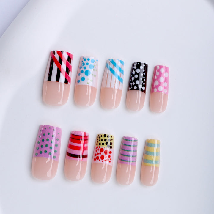 Creative Art Nails with Modern Patterns Bowlift