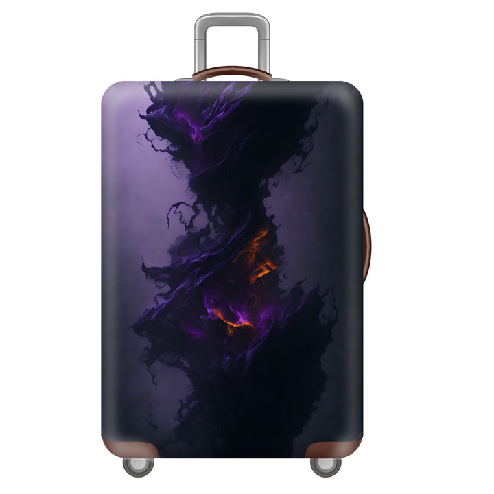 Unisex Hard-shell Suitcase with Impressive Futuristic City Design Bowlift