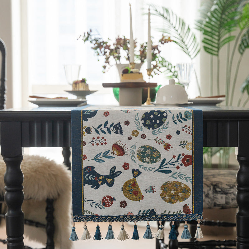 Decorative Tasseled Table Runner
