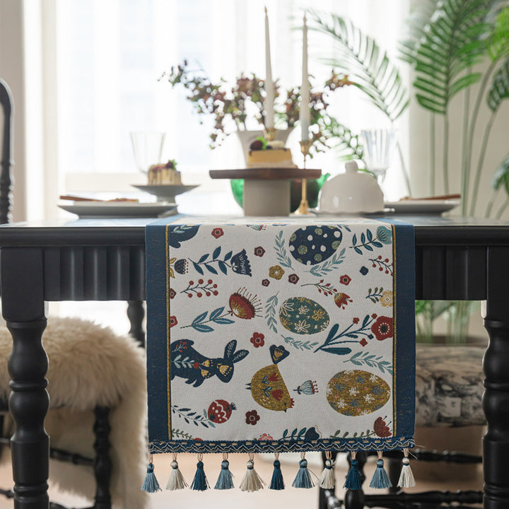 Decorative Tasseled Table Runner
