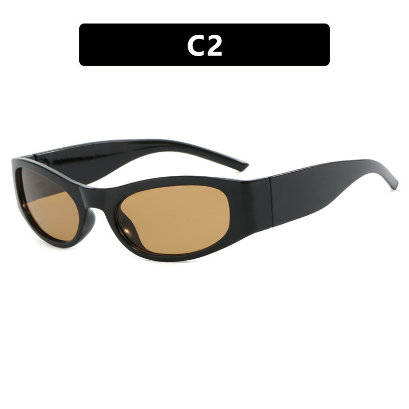 Women's sporty sunglasses with a wide frame and UV protection Bowlift