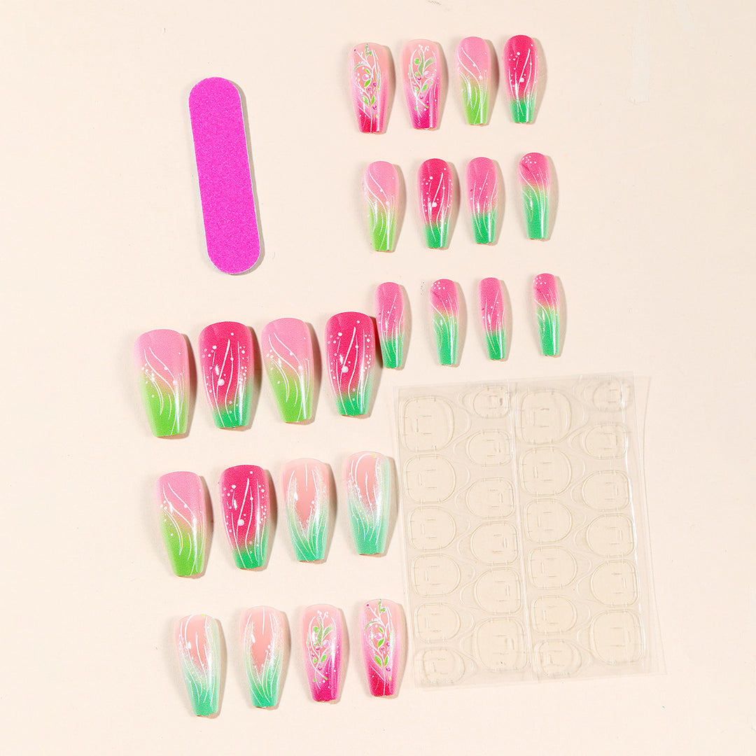 Decorative Floral Nail Art Extensions Bowlift 1789713480