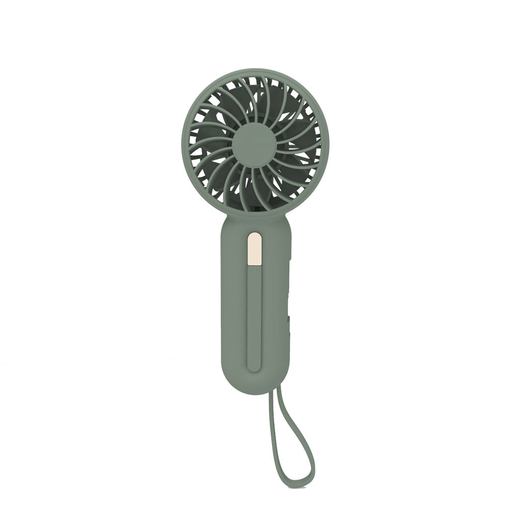 Unisex nan compact rechargeable battery handheld fan with foldable handle and carrying strap Bowlift