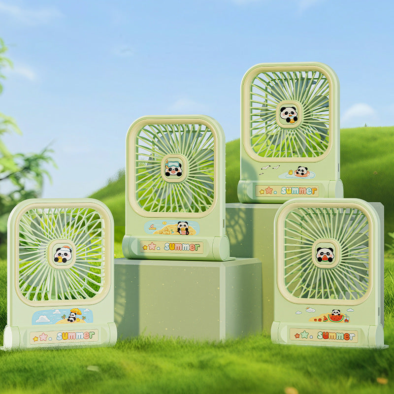 Women's Portable Mini Fan in Playful Panda Design Bowlift