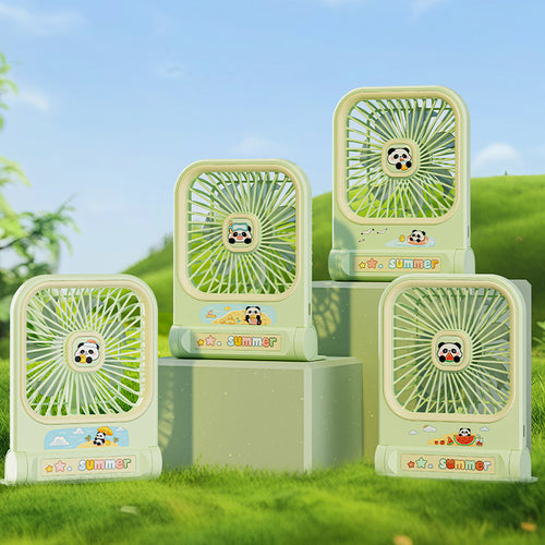 Women's Portable Mini Fan in Playful Panda Design Bowlift