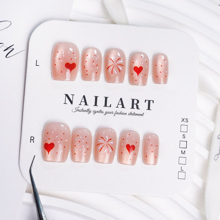 Artificial Nails in Stylish Ombre Design Bowlift