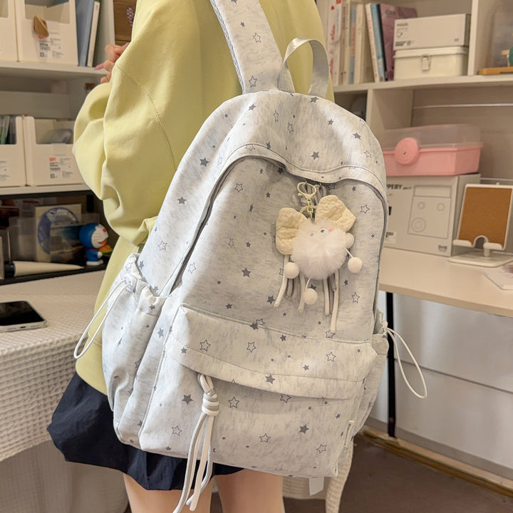 Star Printed Casual Backpack Bowlift