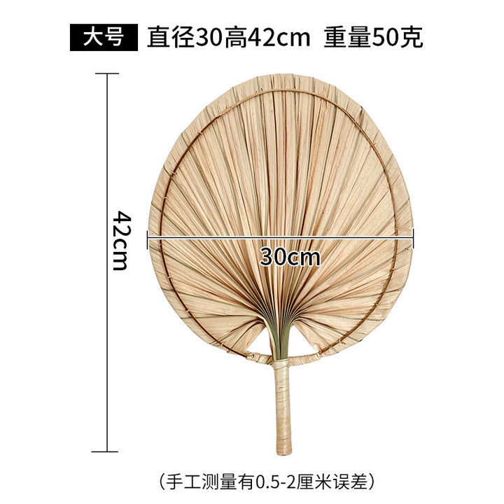 Women Handmade Palm Leaf Fan Bowlift