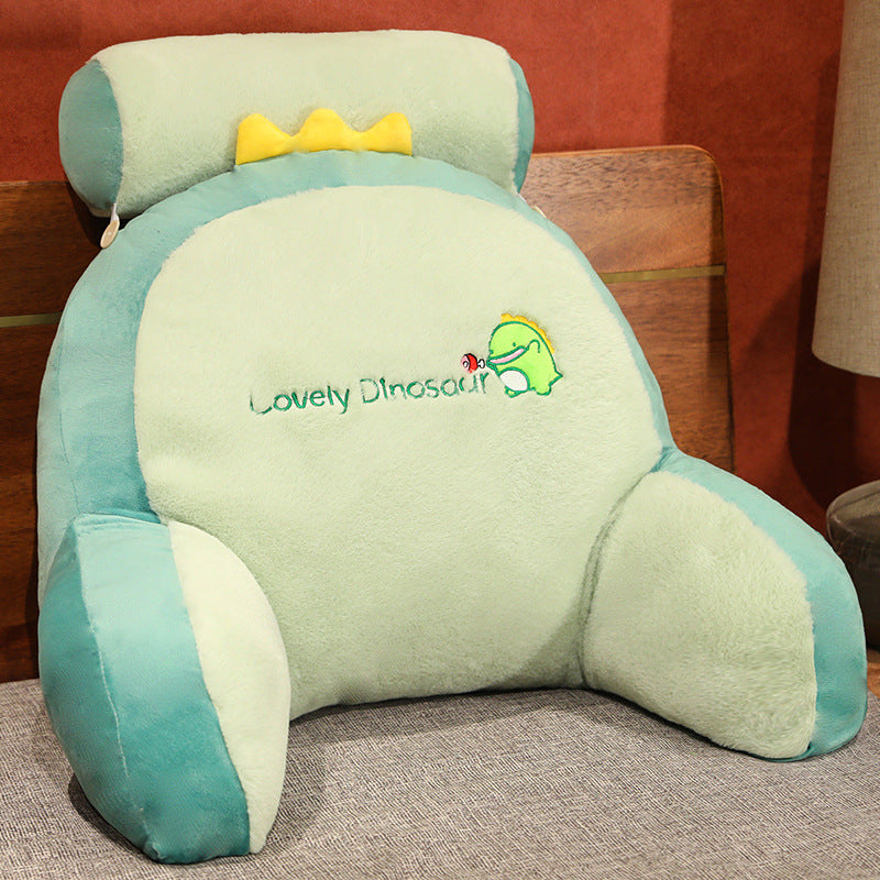 Plush back support cushion with cute rabbit motif Bowlift