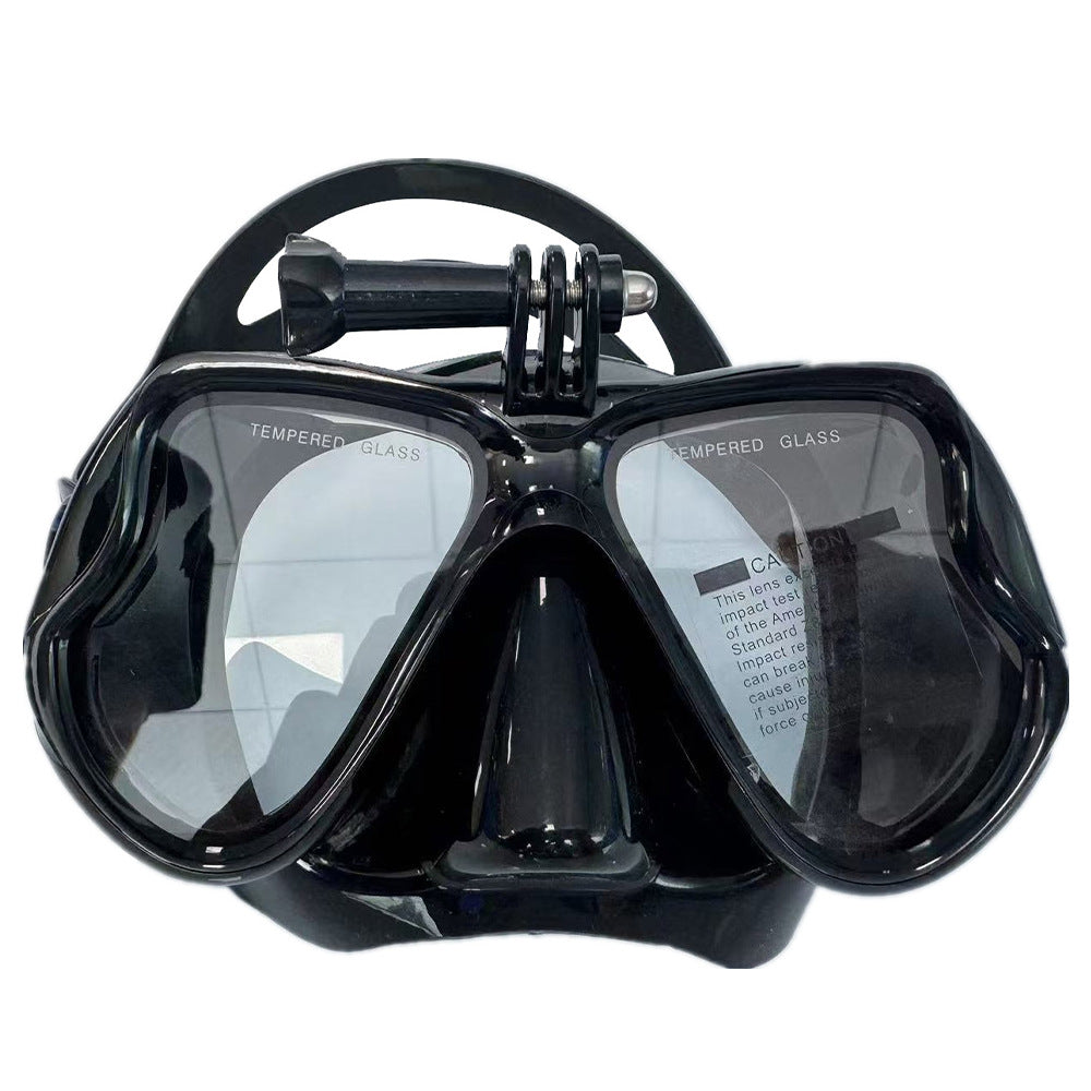 Diving mask with ergonomic silicone design Bowlift
