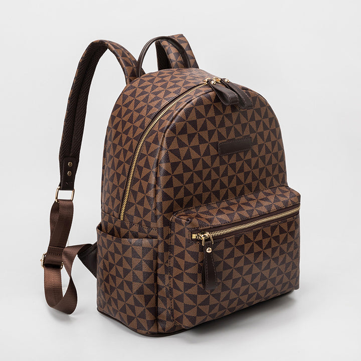 Fashionable backpack in geometric design Bowlift