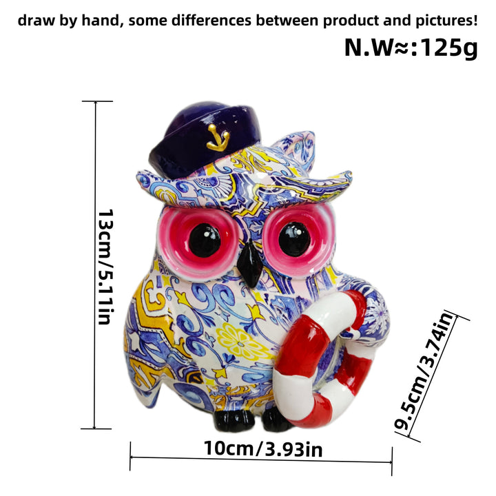 Artful owl figure in maritime design Bowlift