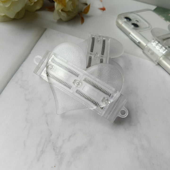 Decorative Heart-Shaped Phone Clip Holder Bowlift